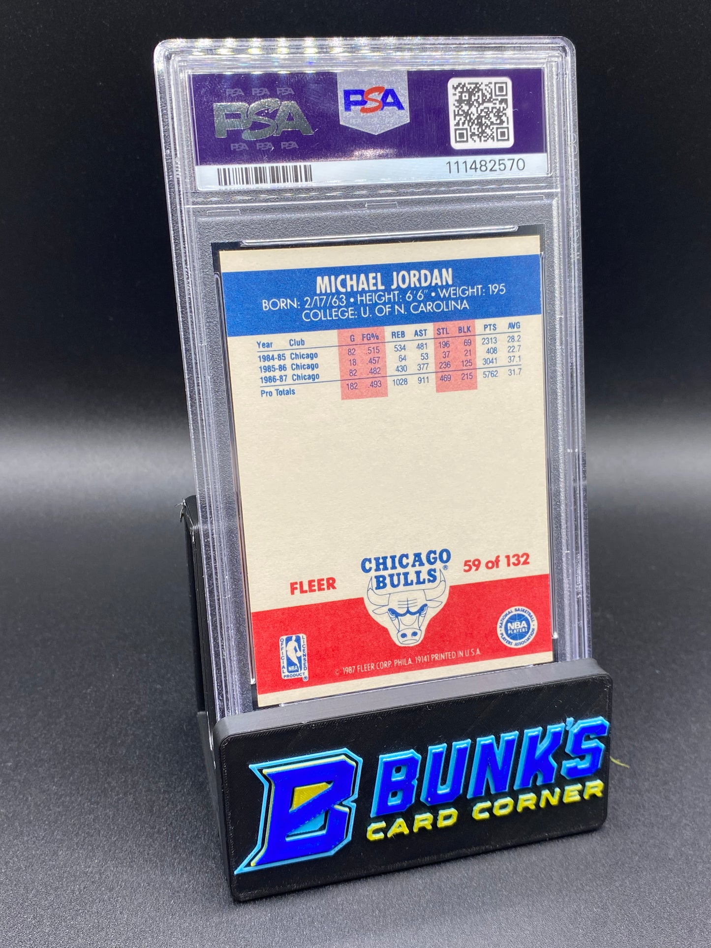 1987 Michael Jordan PSA 7