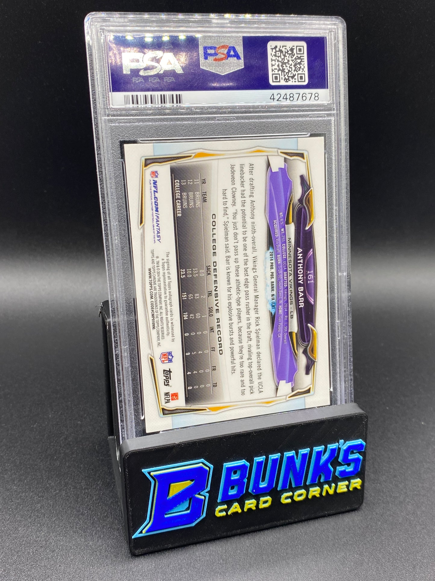 2014 Anthony Barr Auto PSA 9