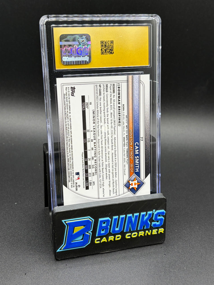2025 Cam Smith Bowman Chrome Mega Box CGC Pristine 10 RC