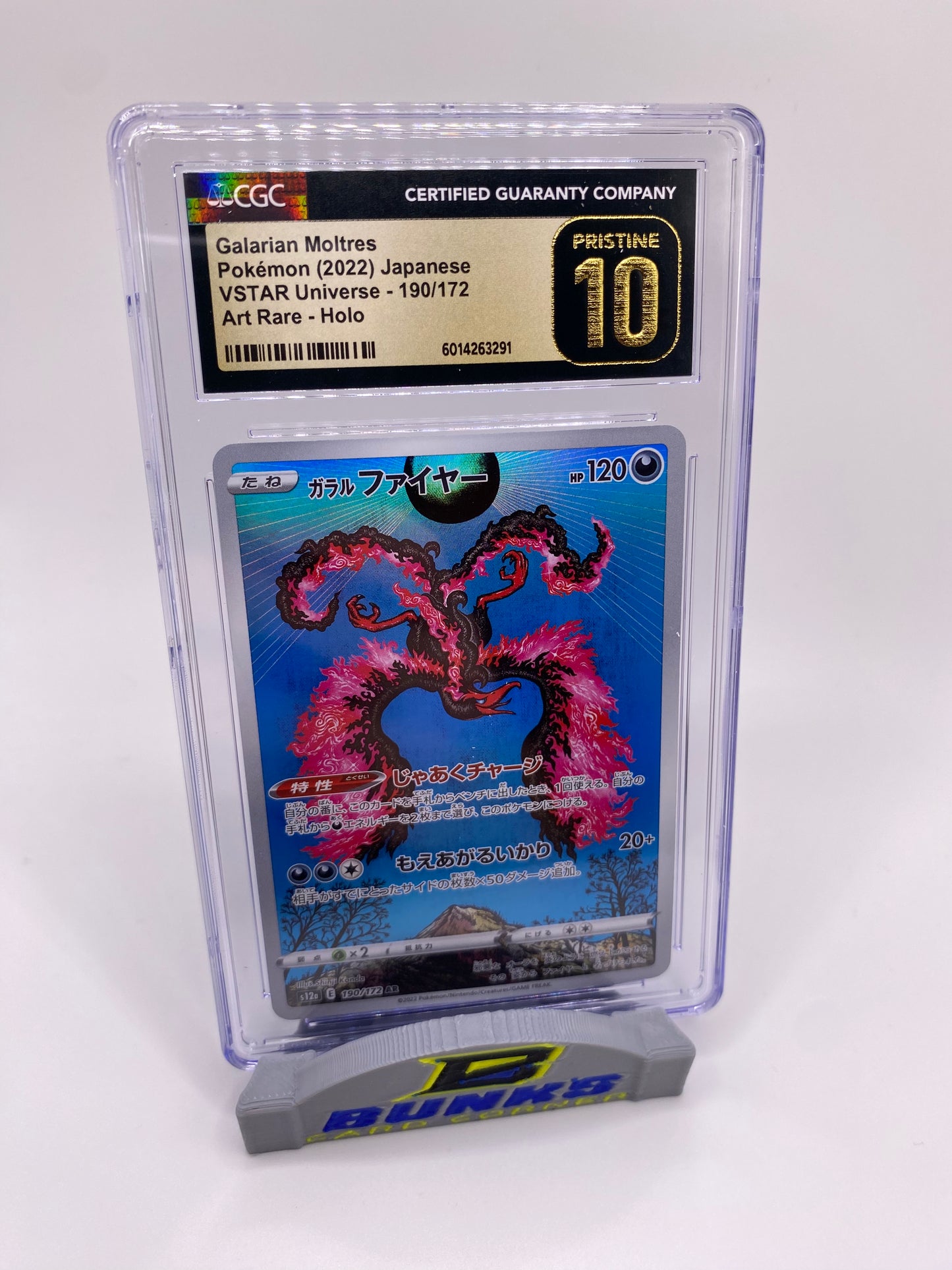 CGC Pristine 10 Moltres Art Rare Japanese