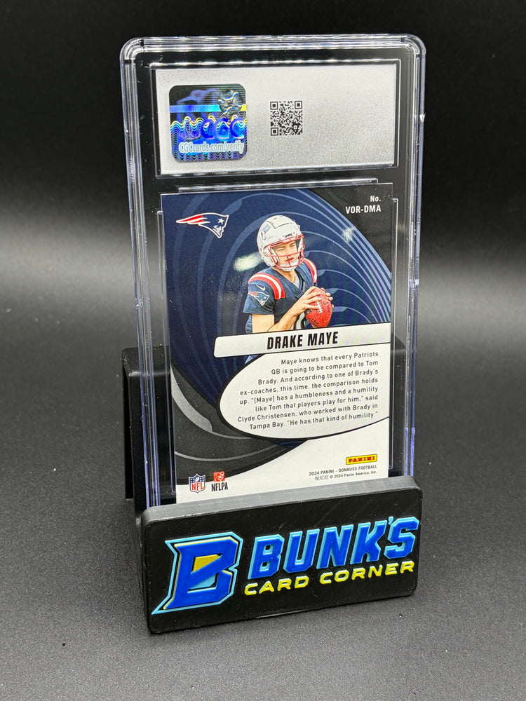 2024 Drake Maye Vortex Donruss CGC 10 RC