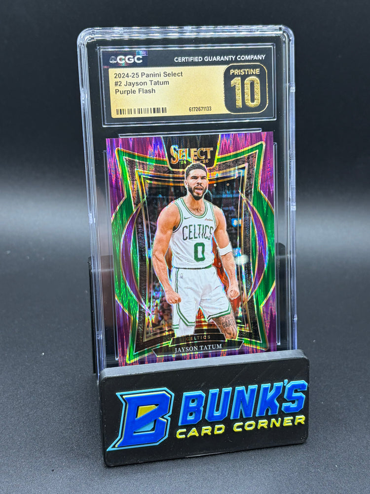 2024-25 Jayson Tatum Purple Flash Select CGC Pristine 10 52/249