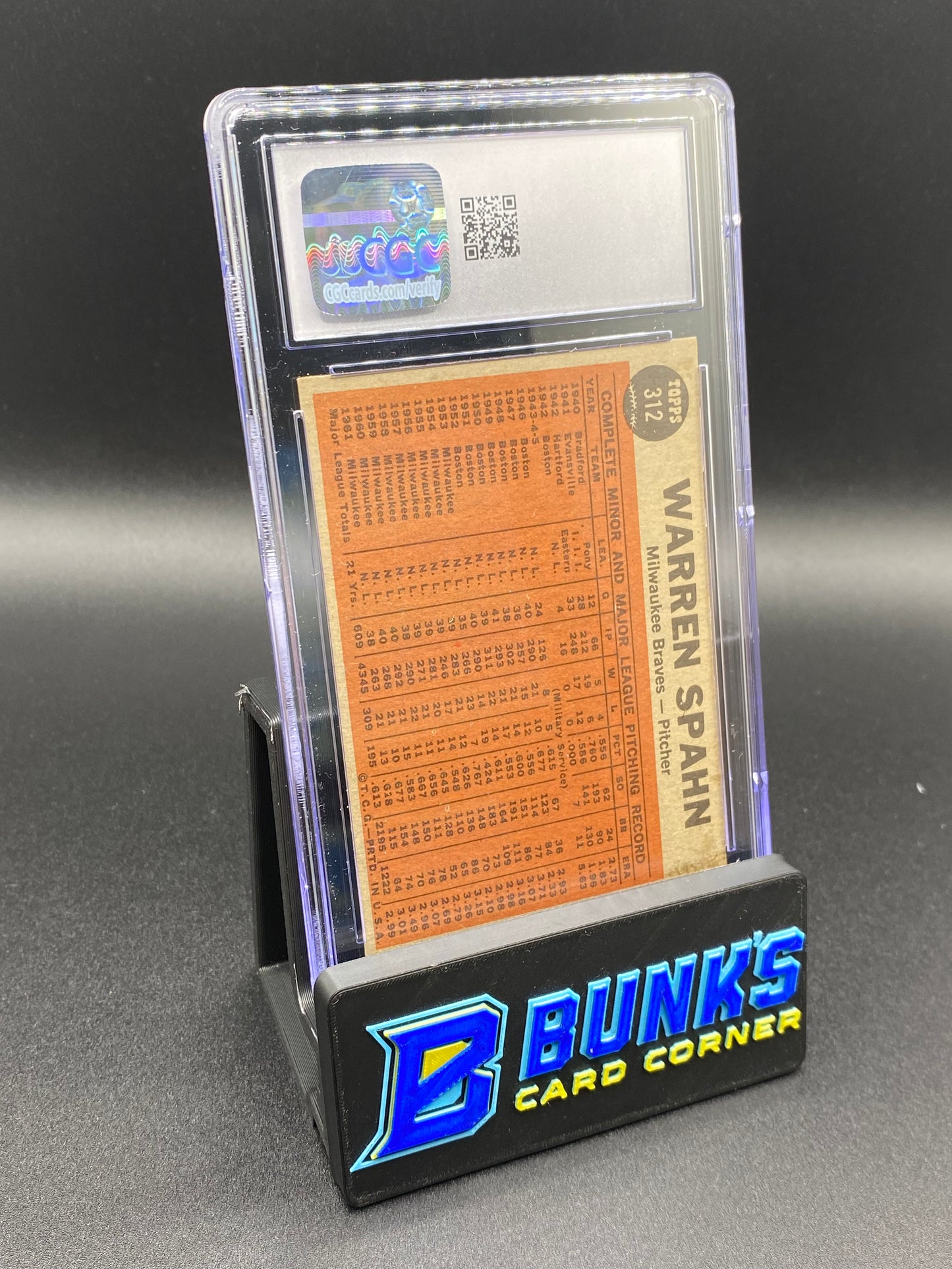 1962 Spahn Shows No-Hit Form CGC 5