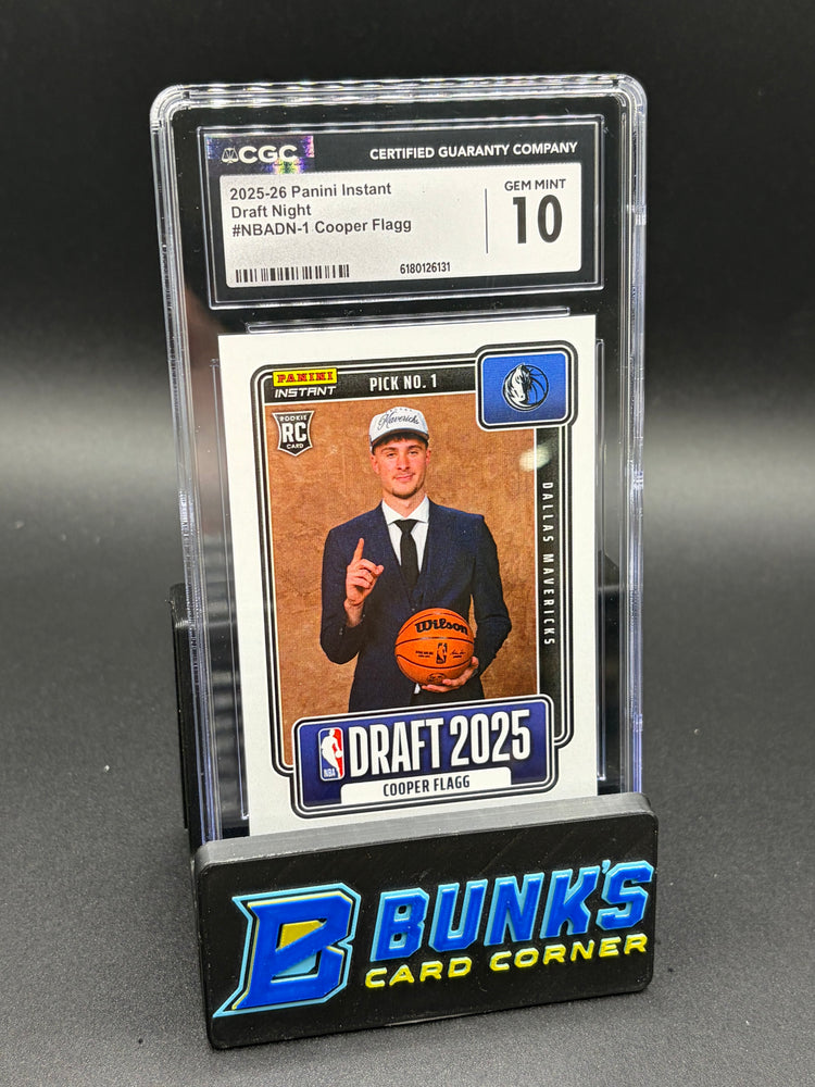 2025-26 Cooper Flagg Draft Night Instant CGC 10 RC