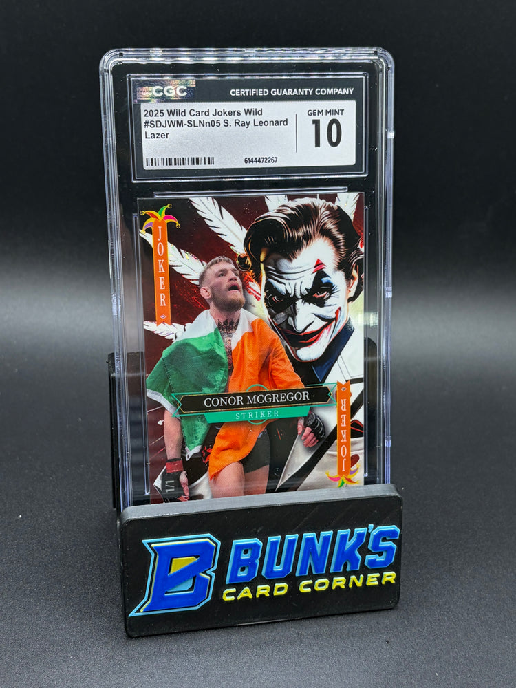 2025 Conor McGregor Joker Wild Card CGC 10 1/1 Error Label