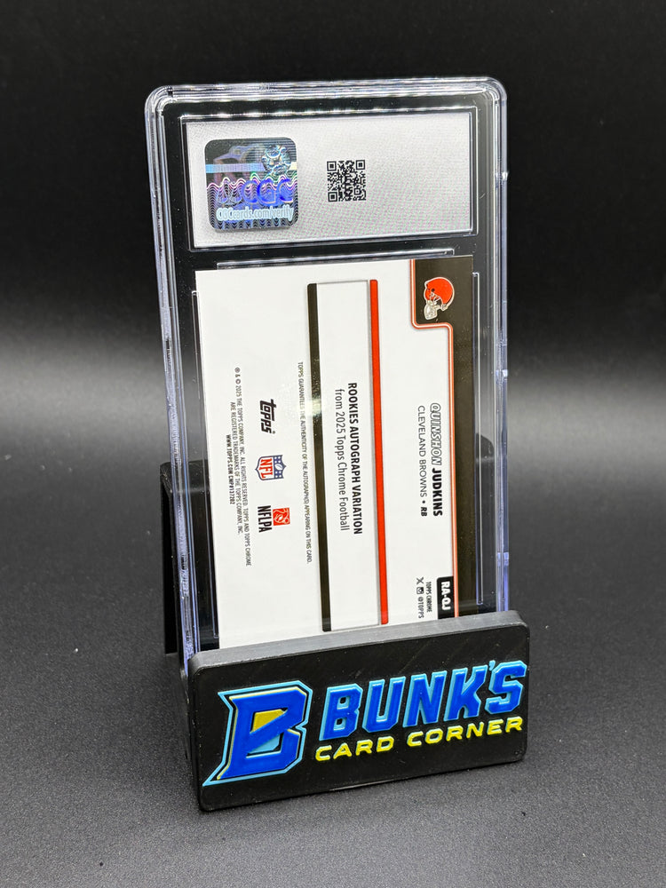 2025 Quinshon Judkins Rookie Auto Topps Chrome CGC AU Auto 9 RC