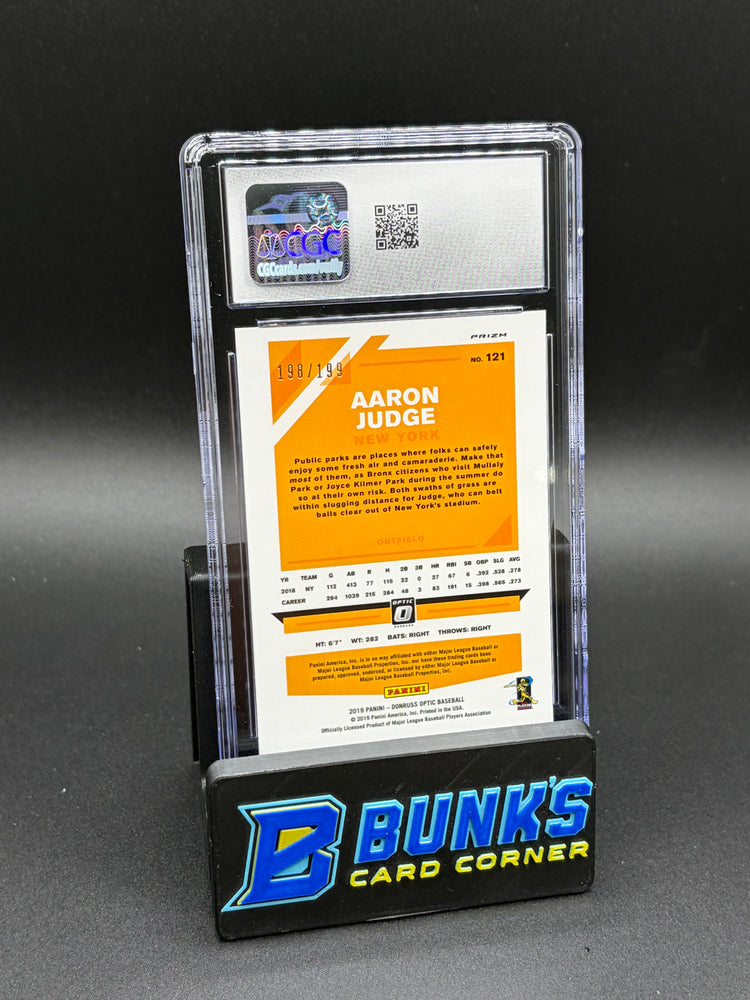 2019 Aaron Judge Pink Velocity Optic CGC 9 198/199