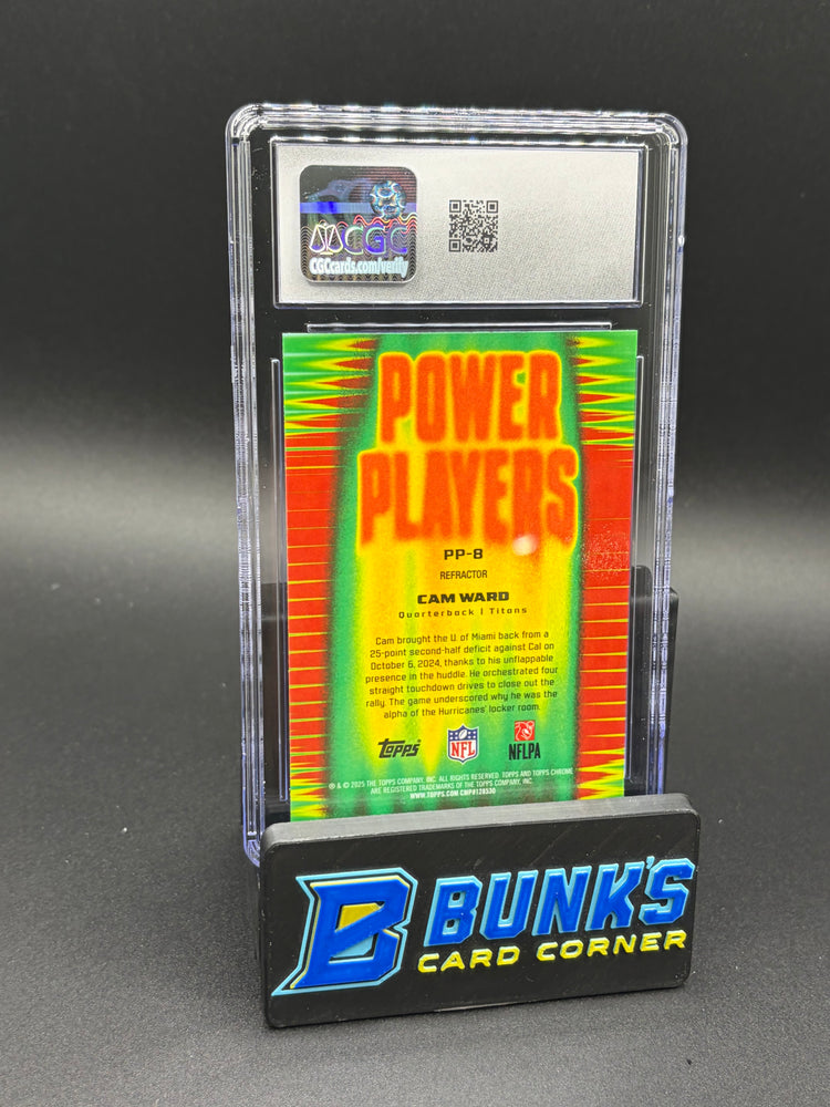 2025 Cam Ward Refractor Power Players CGC 10 RC