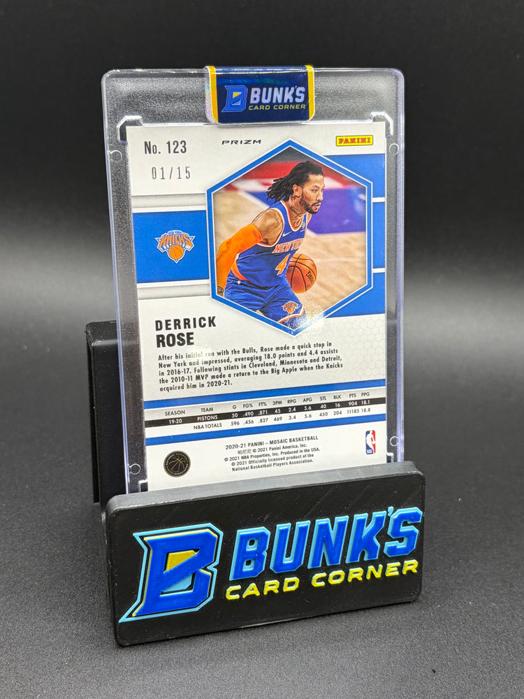 2020-21 Derrick Rose Mosaic Blue 1/15