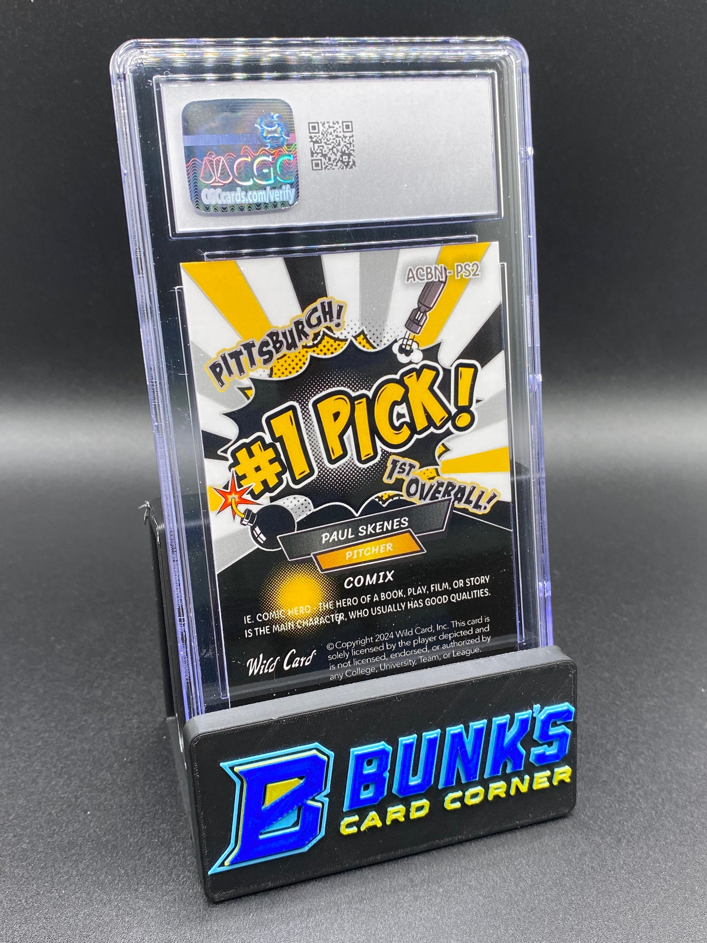 2024 Paul Skenes Blk/Yell/Sil/Blk Metallic Crystal CGC 9.5 1/1