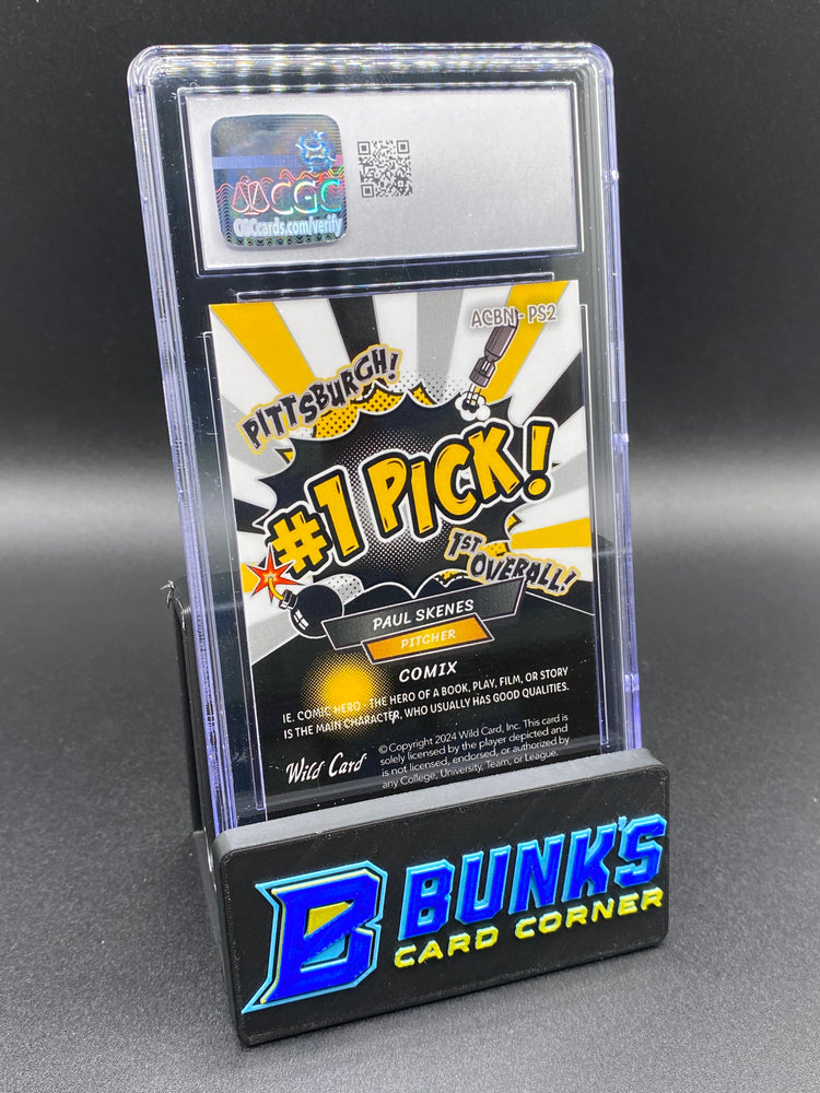 2024 Paul Skenes Blk/Yell/Sil/Blk Metallic Crystal CGC 9.5 1/1
