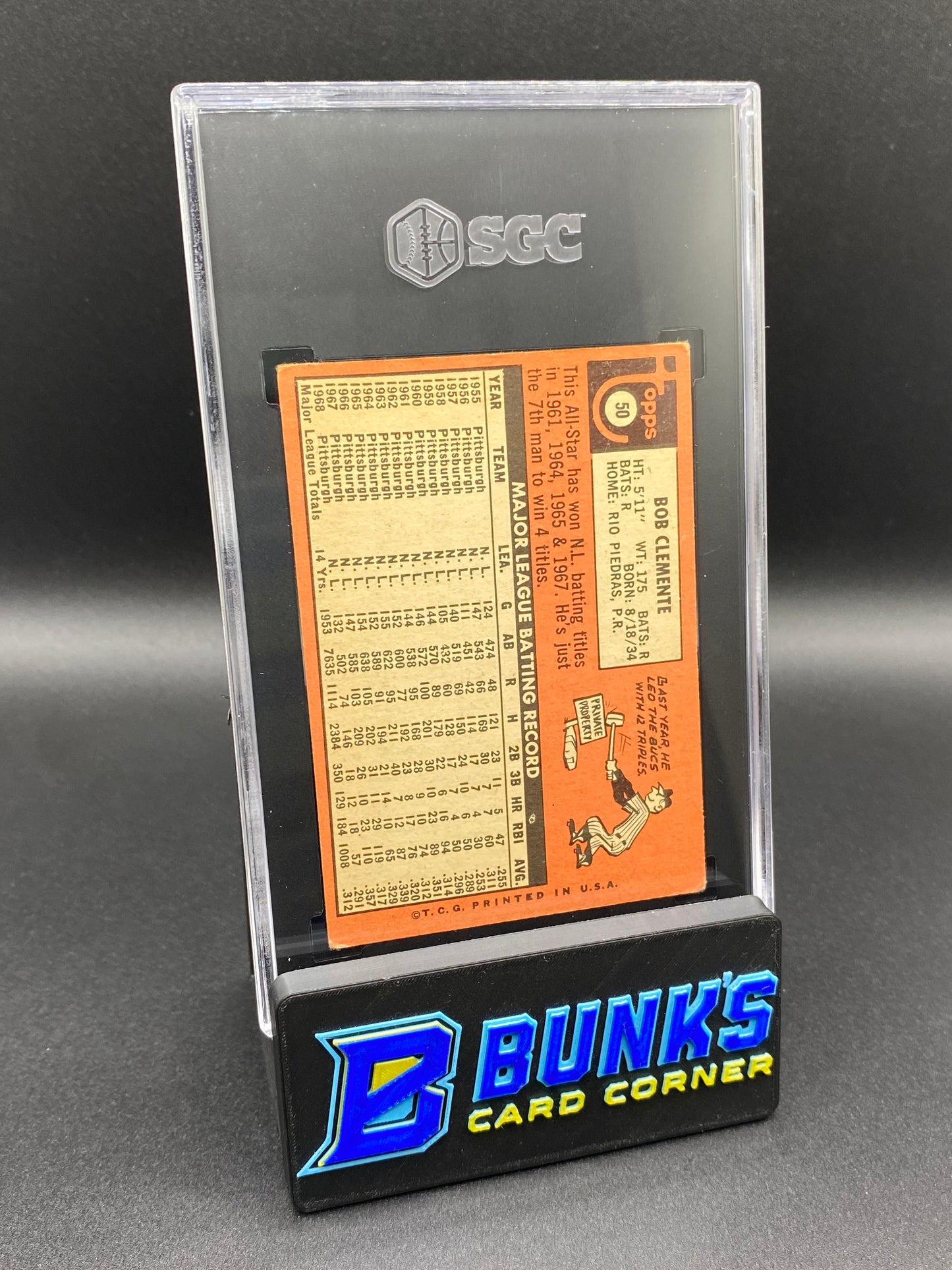 1969 Bob Clemente SGC 4.5