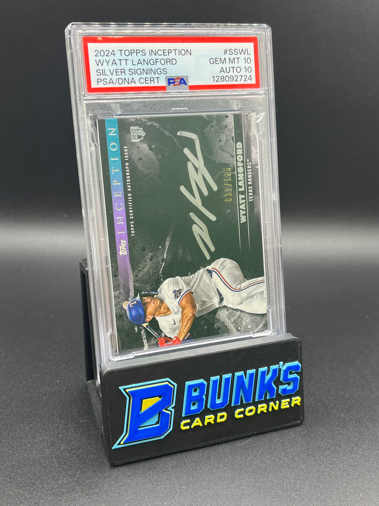 2024 Wyatt Langford Silver Signings PSA Auto 10