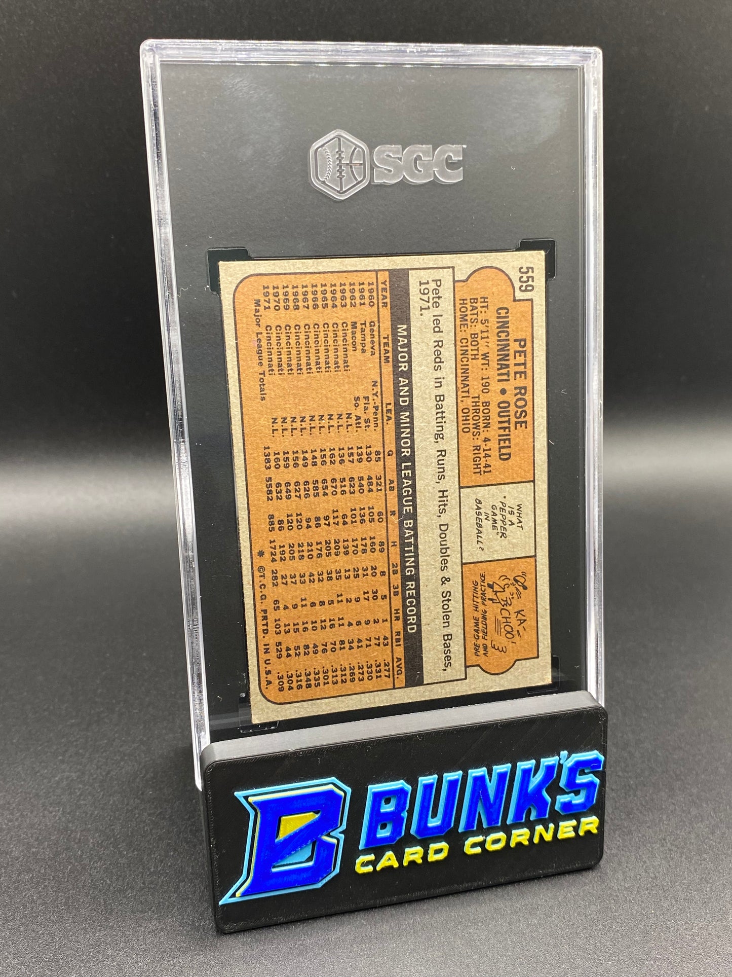 1972 Pete Rose SGC 5
