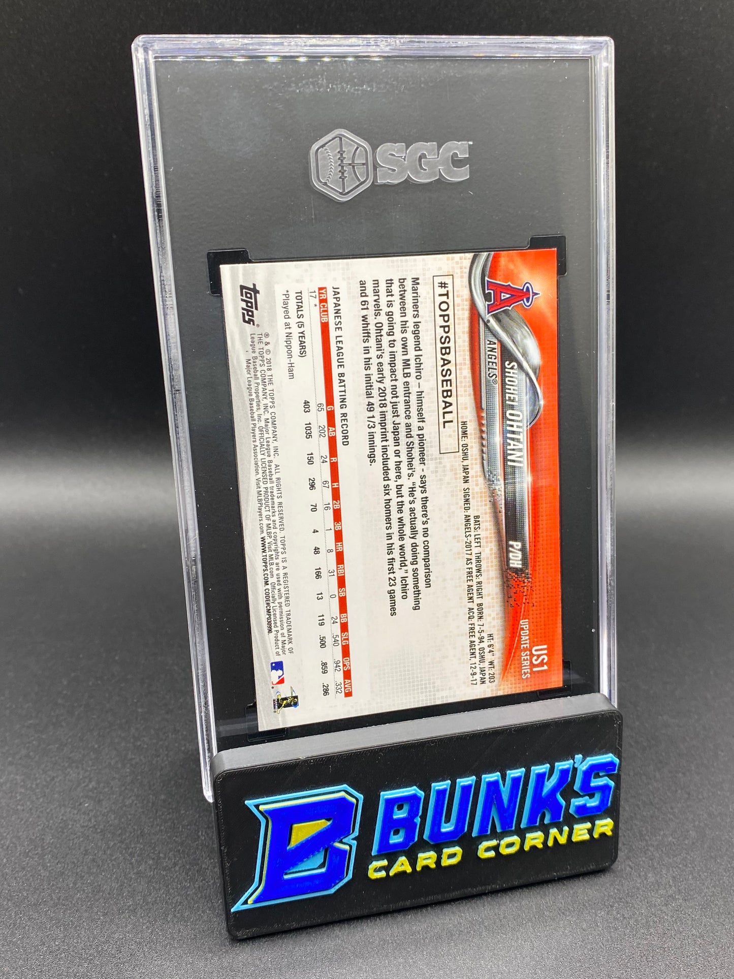 2018 Shohei Ohtani SGC 9.5 RC