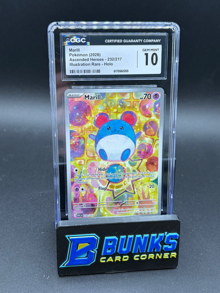 Marill illustration Rare Holo CGC 10