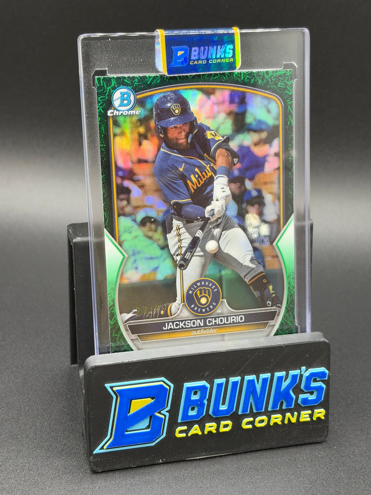 2023 Jackson Chourio Topps Green Grass Refractor 27/99