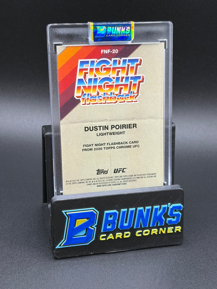 2026 Dustin Poirier Fight Night Flashback Topps 6/10