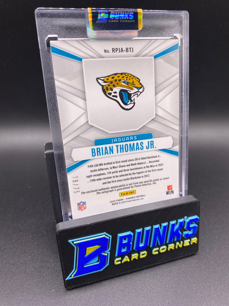 2024 Brian Thomas Jr. Rookie Phenom Patch Auto