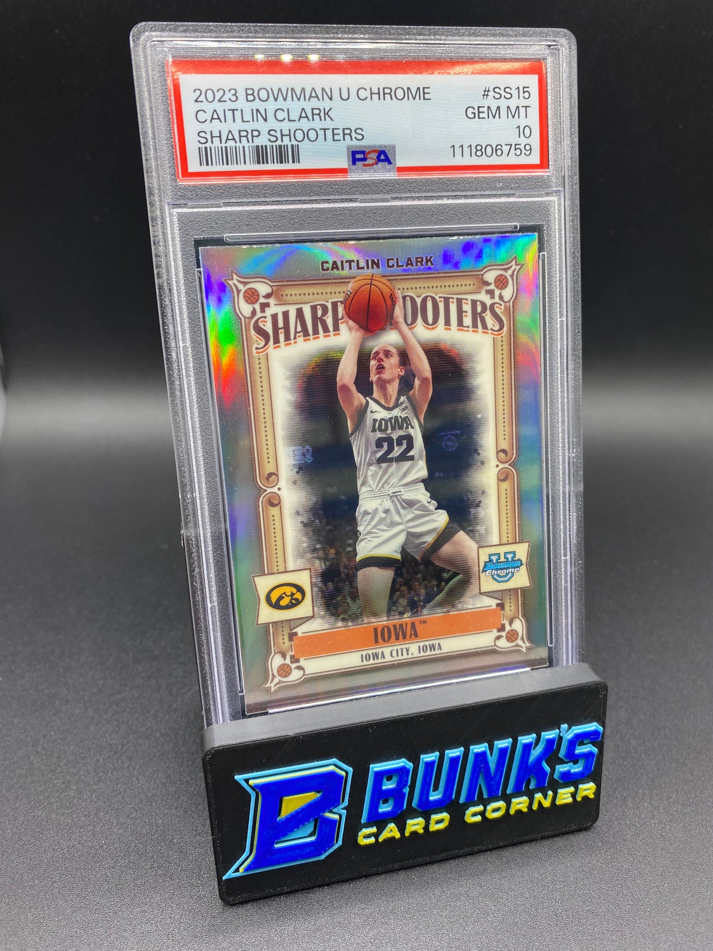 2023 Caitlin Clark Sharp Shooters PSA 10