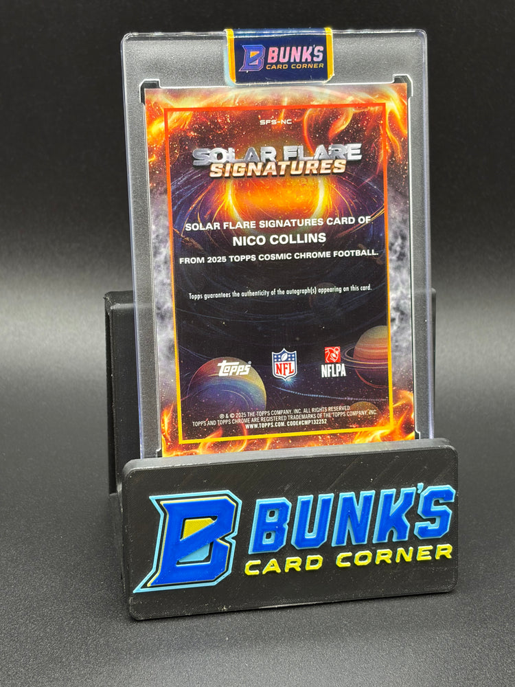 2025 Nico Collins Topps Solar Flare Auto 66/99