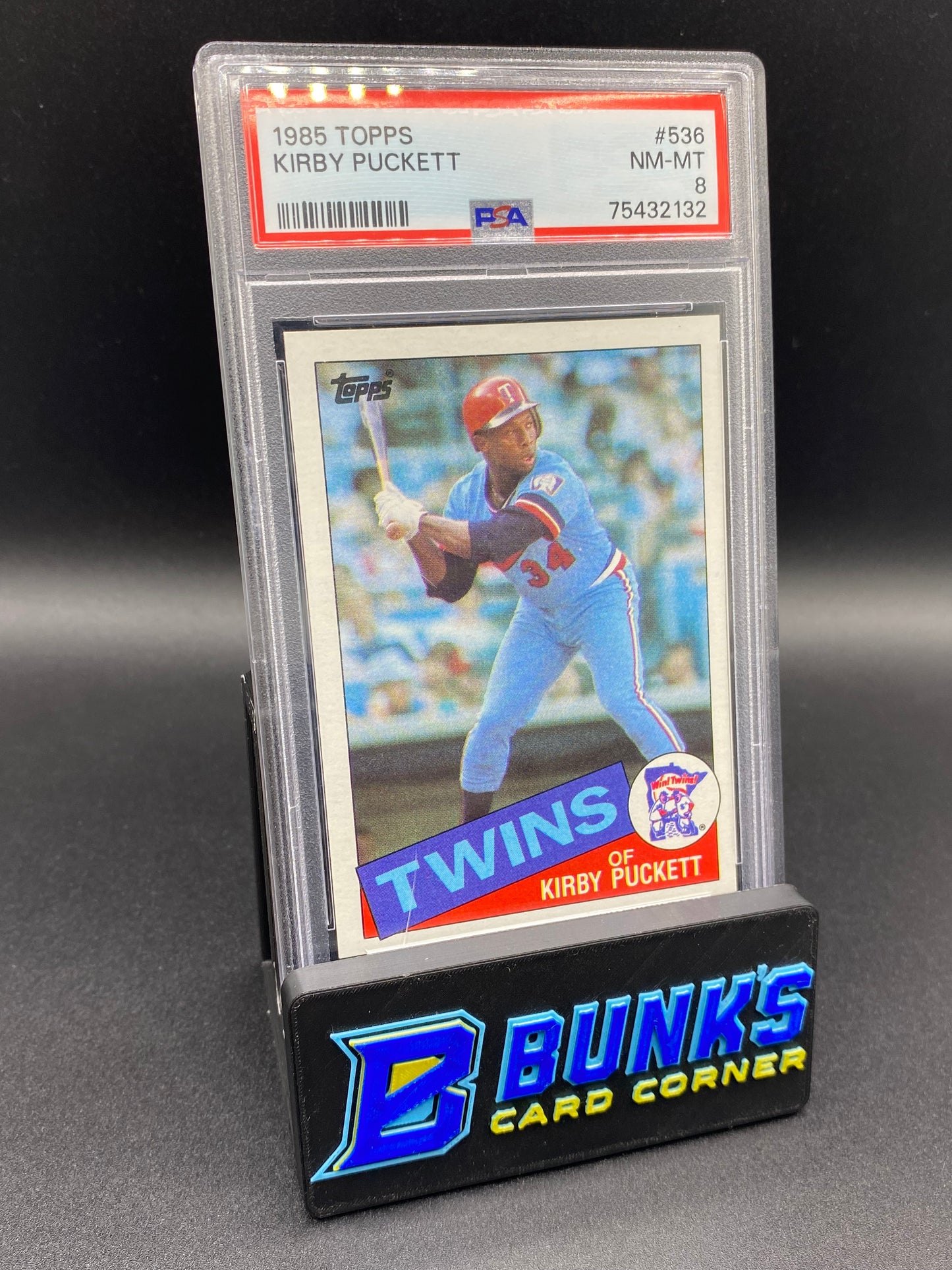1985 Kirby Puckett PSA 8 (Damaged Slab)