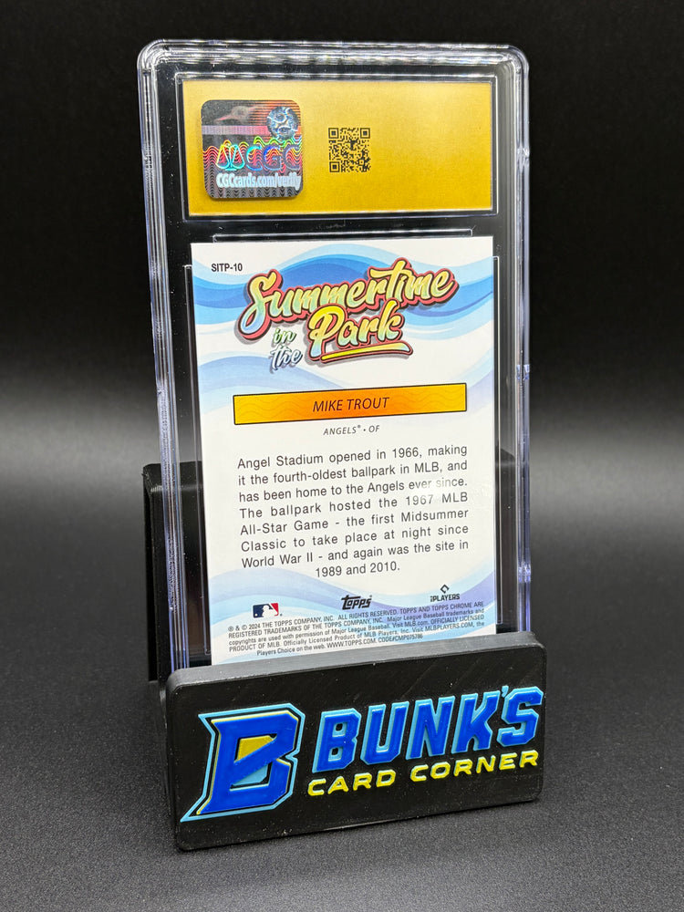 2024 Mike Trout Summertime in the Park CGC Pristine 10