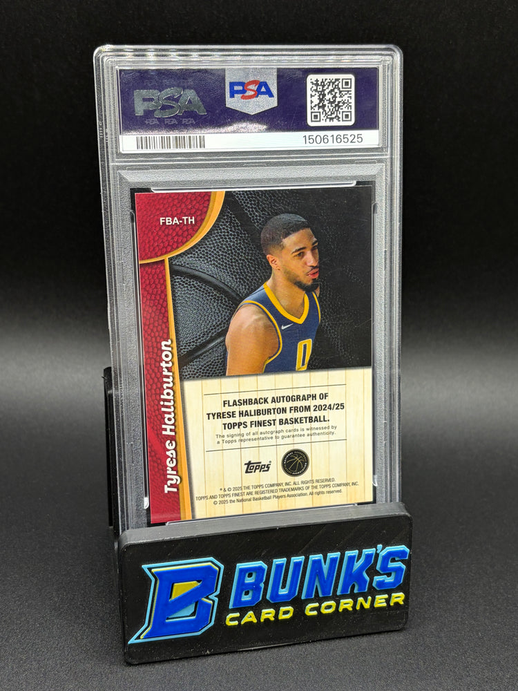 2024 Tyrese Haliburton Flashback AU Gold Refractor PSA 9 Auto 10