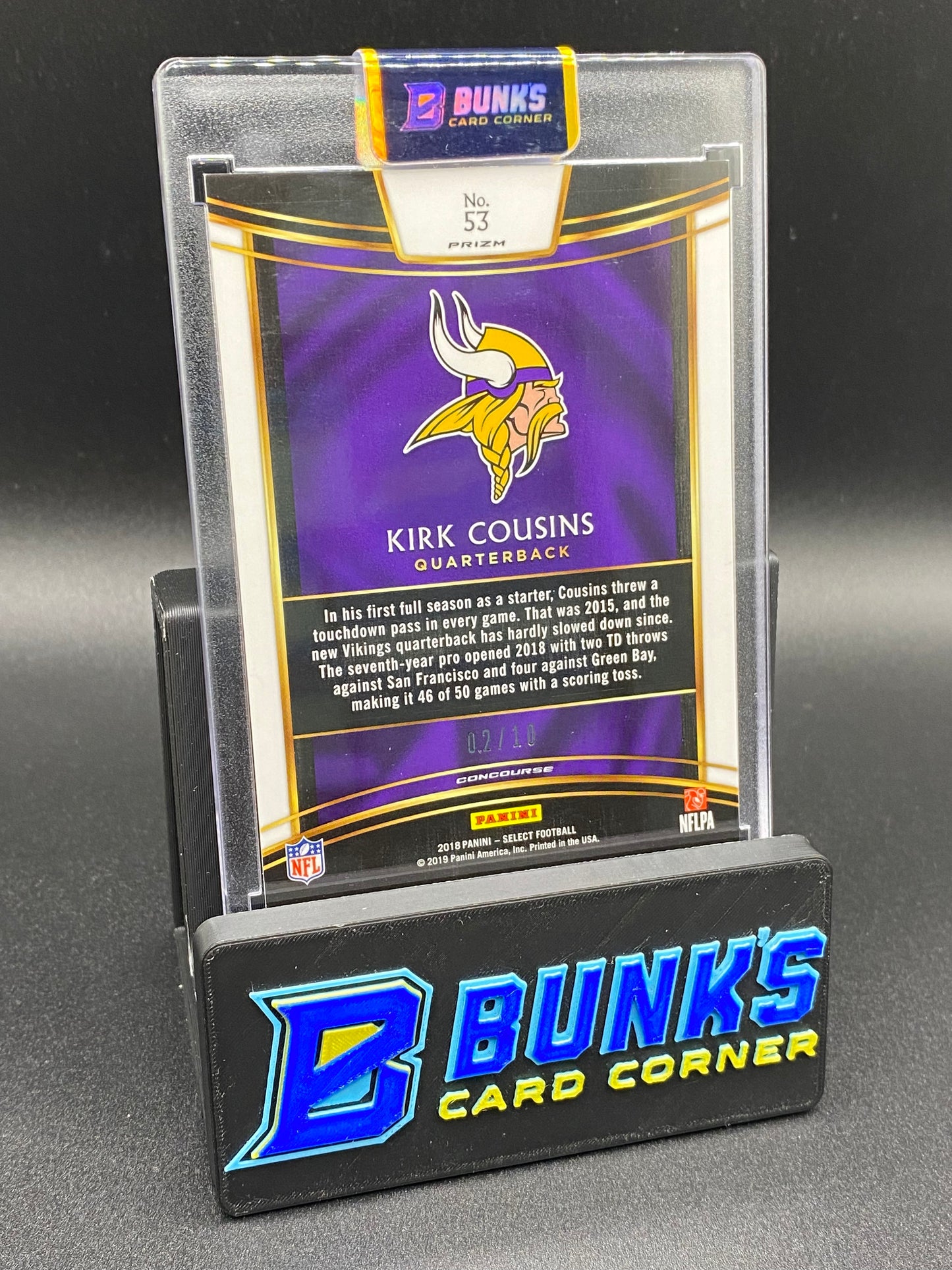 2018 Kirk Cousins Pink 2/10