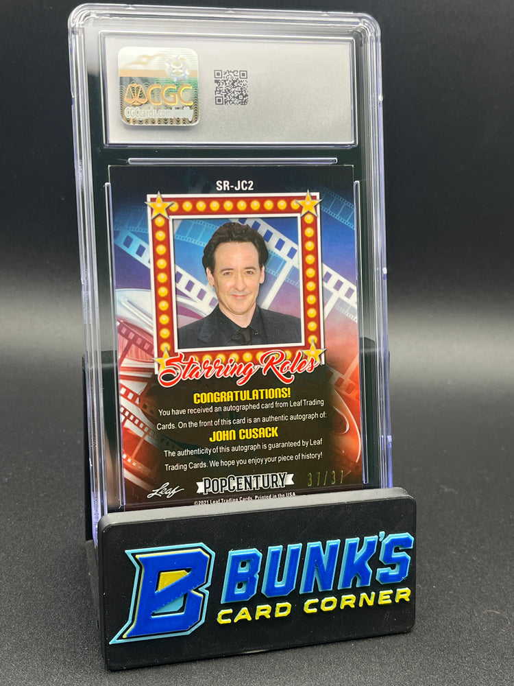 2021 John Cusack Staring Role Autographs Crystal CGC AU 10