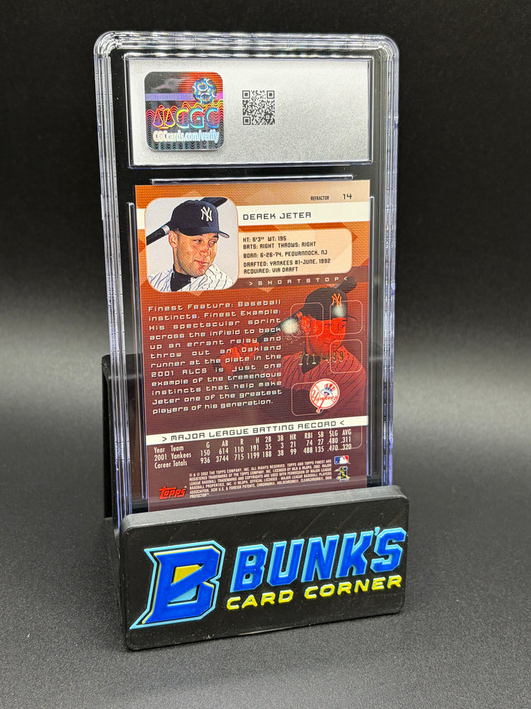 2002 Derek Jeter Refractor Finest CGC 9 271/499