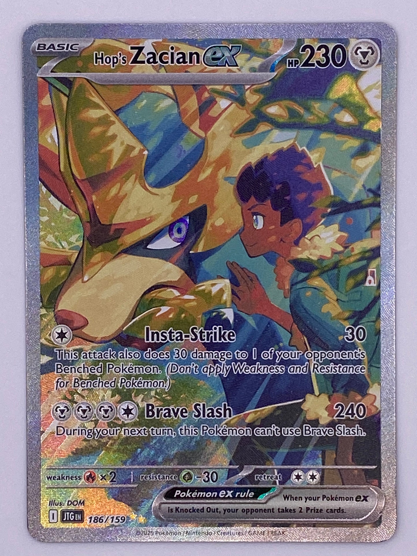 Hop's Zacian Ex SIR Journey Together NM