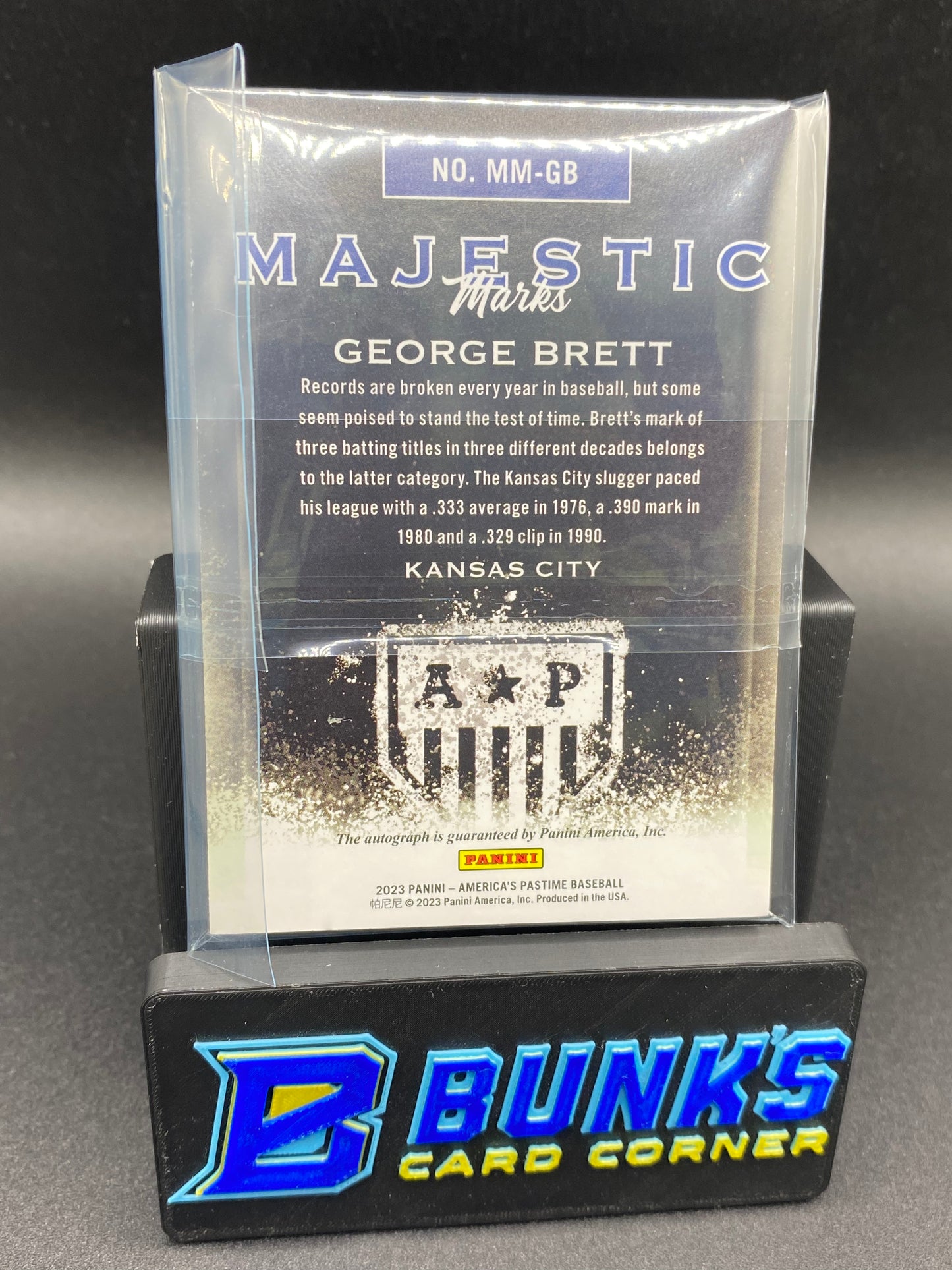 2023 George Brett America's Pastime 2/5 Auto