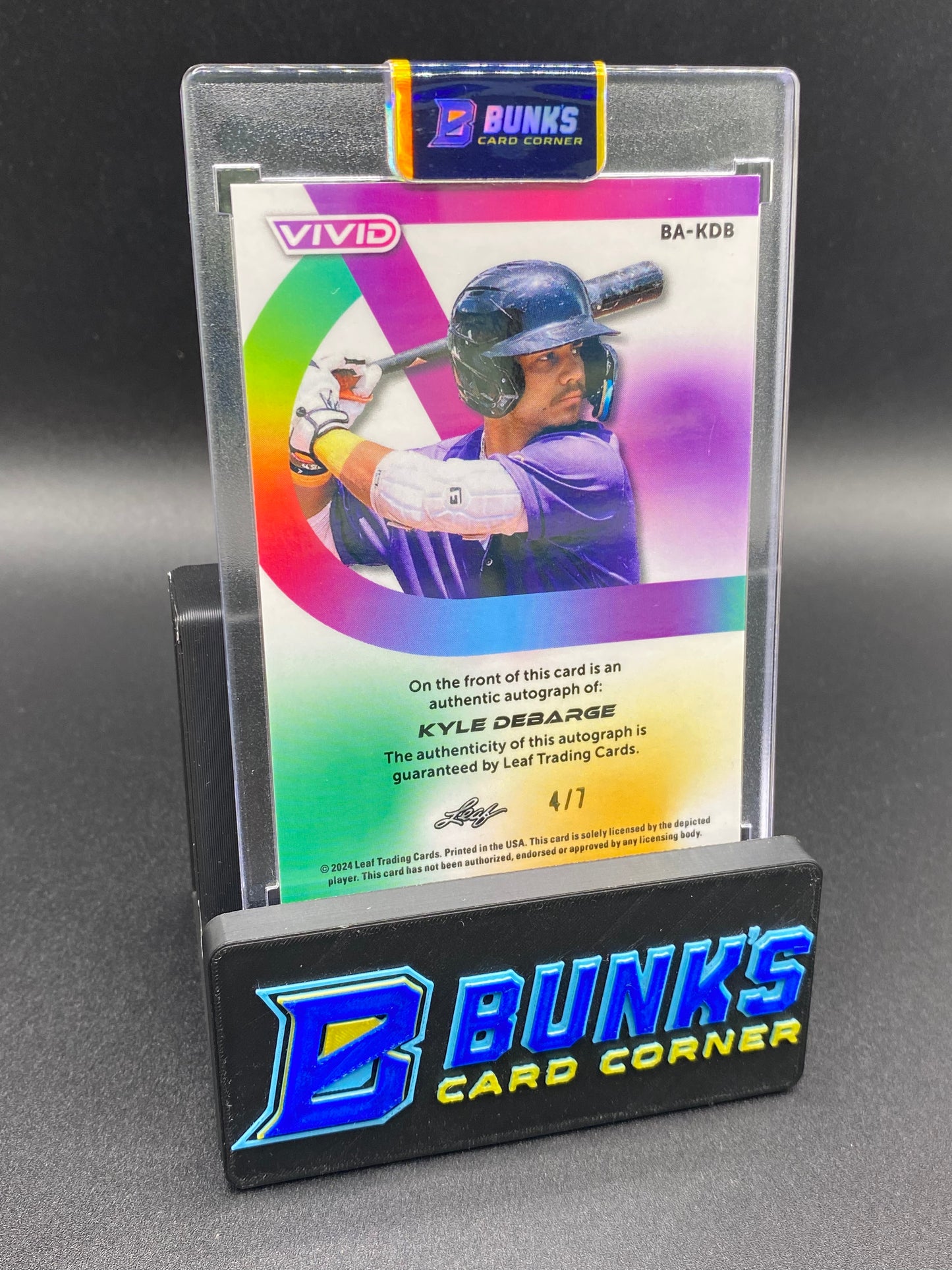 2024 Kyle Debarge Rc 4/7 Vivd Leaf