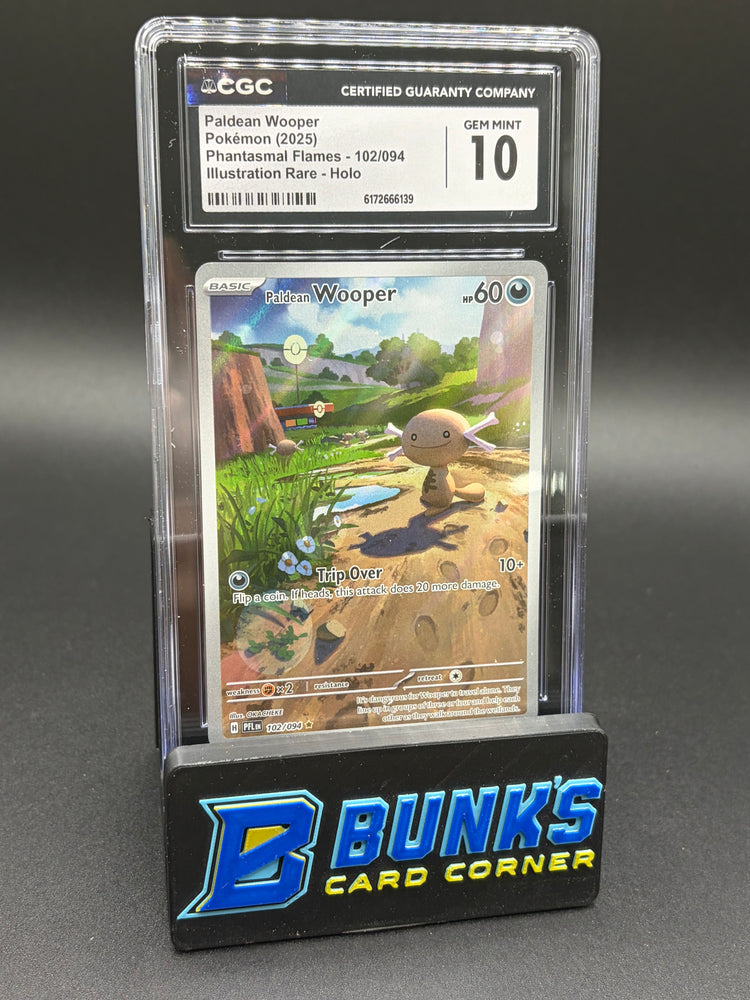 Paldean Wooper Illustration Rare Holo CGC 10