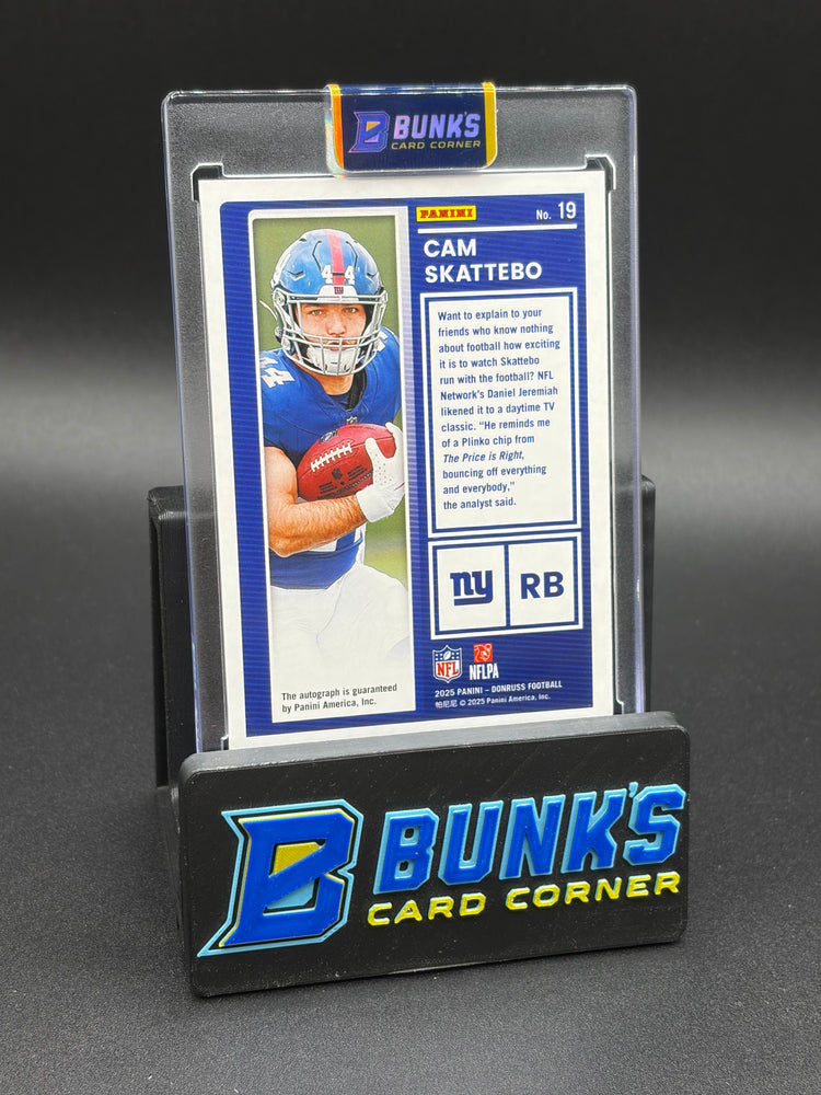2025 Cam Skattebo Donruss Rookie Auto 187/299