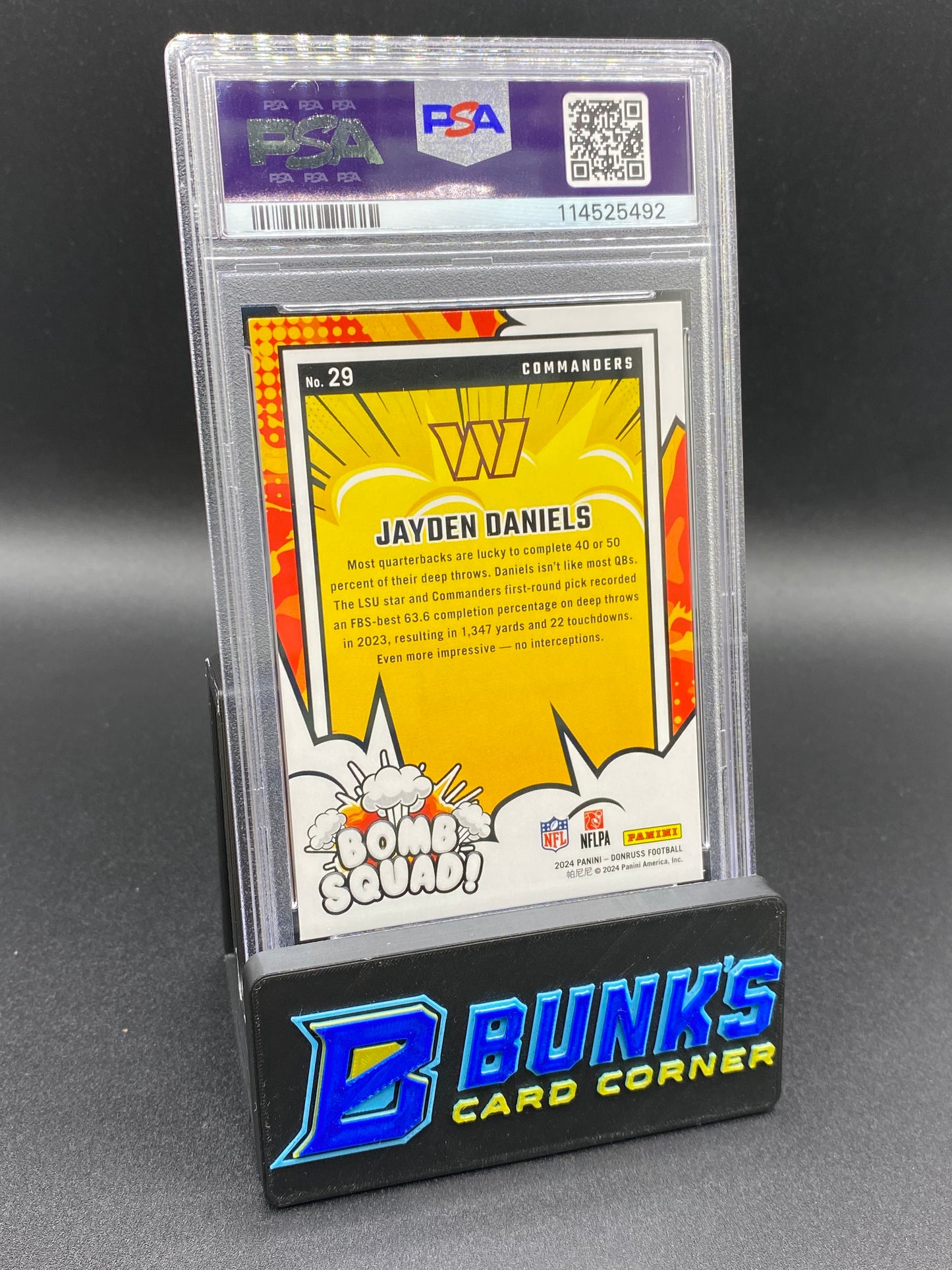 2024 Jayden Daniels B Squad PSA 10