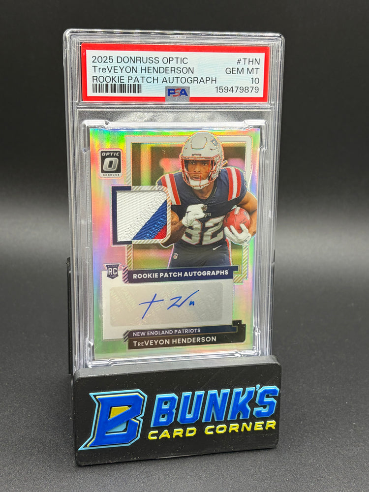 2025 TreVeyon Henderson Rookie Patch Auto PSA 10 RC 11/35