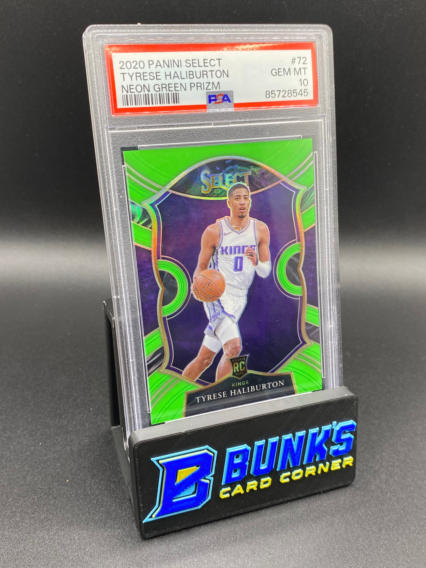2020 Tyrese Haliburton Neon Green Prizm PSA 10