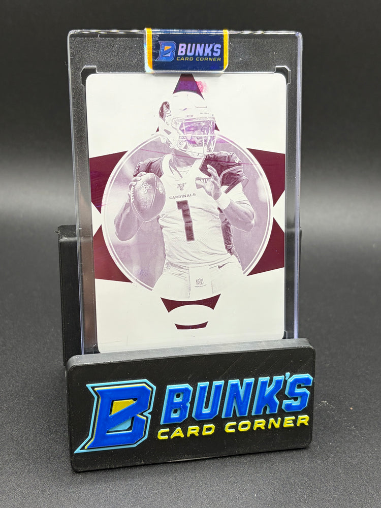 2020 Kyler Murray Magenta Place Plates & Patches 1/1