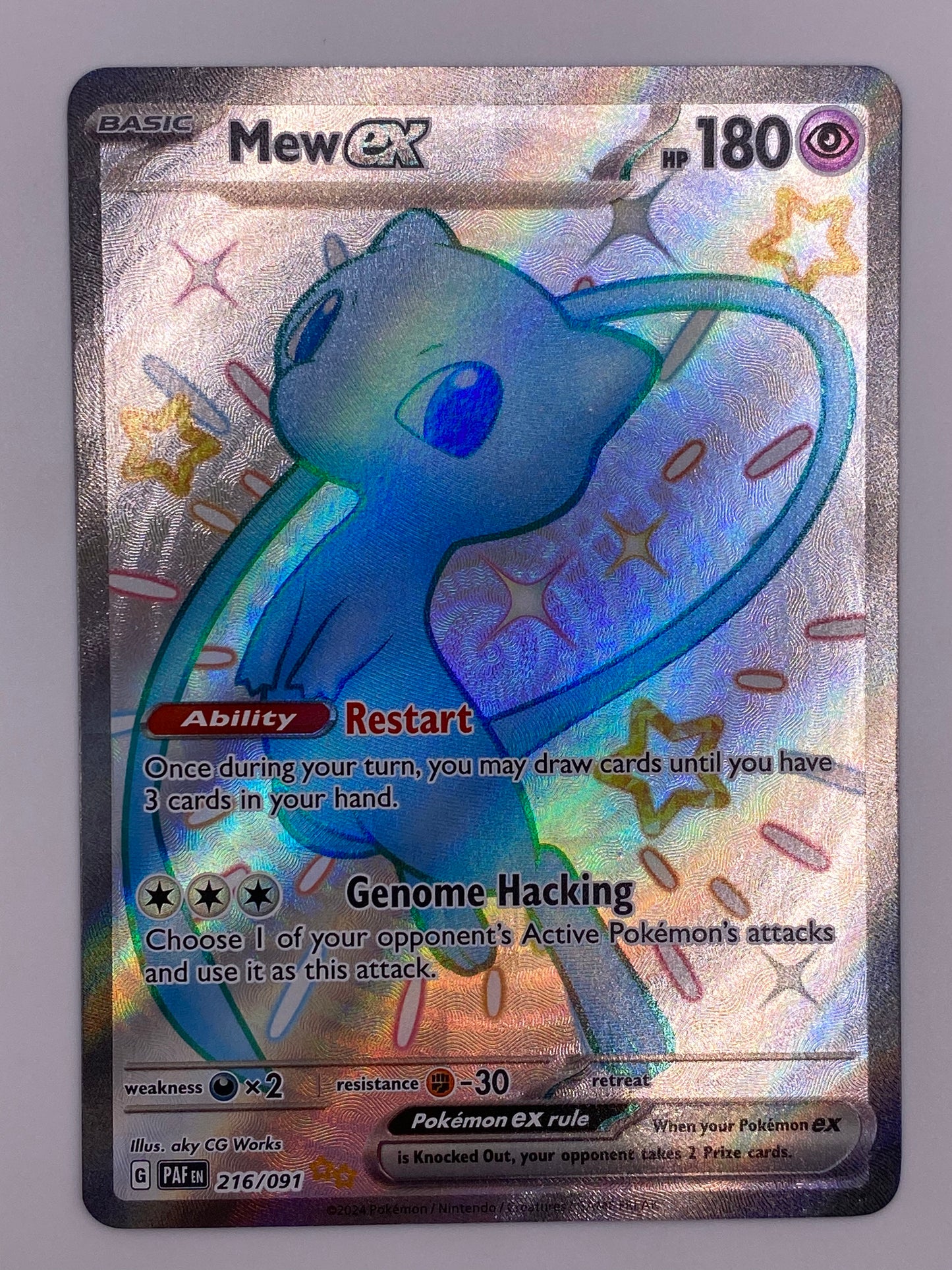 Mew Ex Shiny Full Art Paldean Fates NM