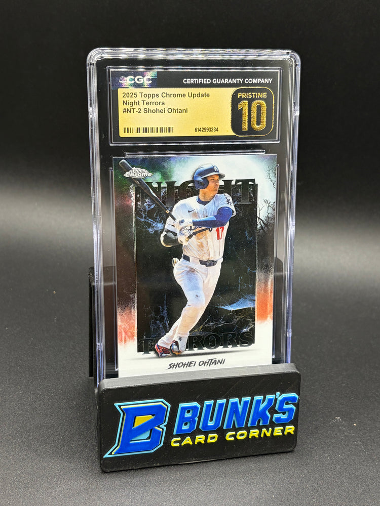 2025 Shohei Ohtani Topps Chrome Update Night Terrors CGC Pristine 10