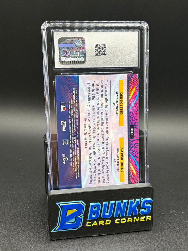2025 Derek Jeter/Aaron Judge Topps Cosmic Chrome Dual Star Clusters CGC 10