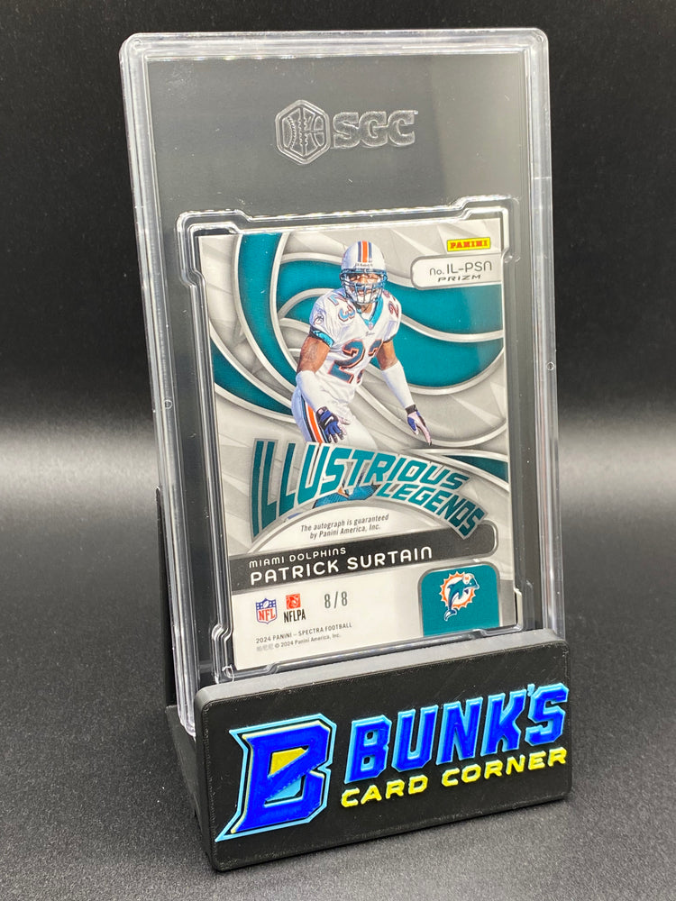 2024 Patrick Surtain Illustrious Legends Auto Neon Splatter Prizm 8/8 SGC Authentic