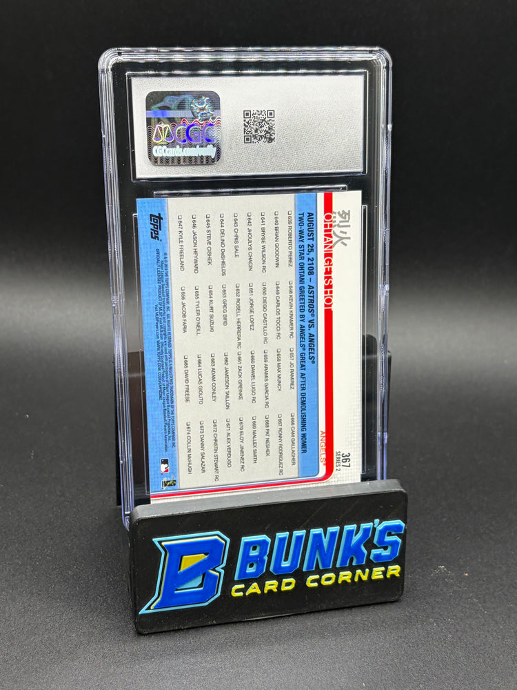 2019 Ohtani Gets Hot Topps CGC 10
