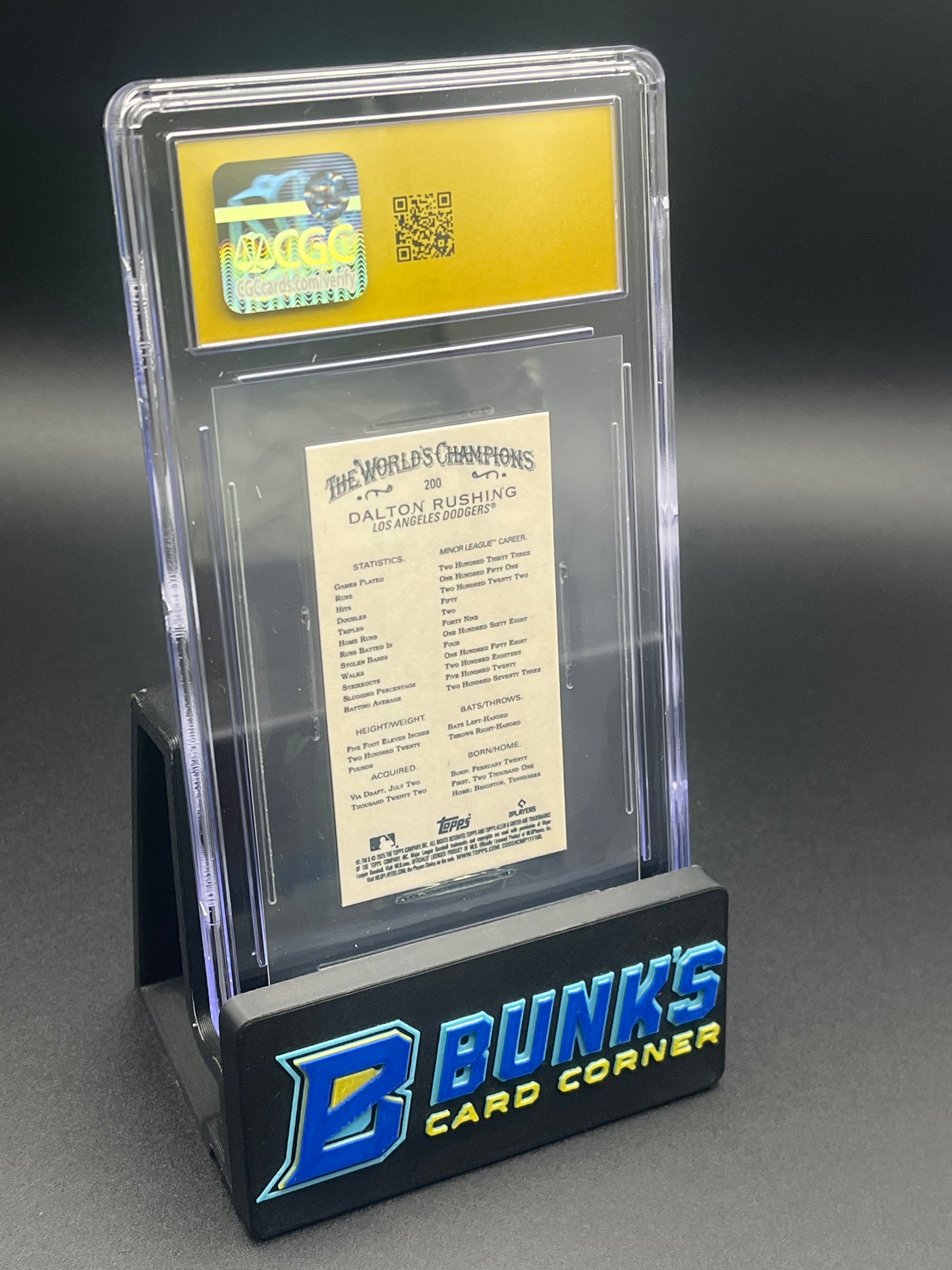 2025 Dalton Rushing Black Border Mini CGC Pristine 10 RC