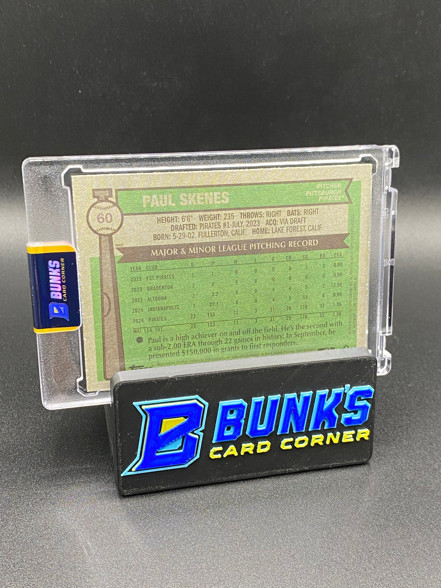 2025 Paul Skenes Image Variation Gold Cup Card