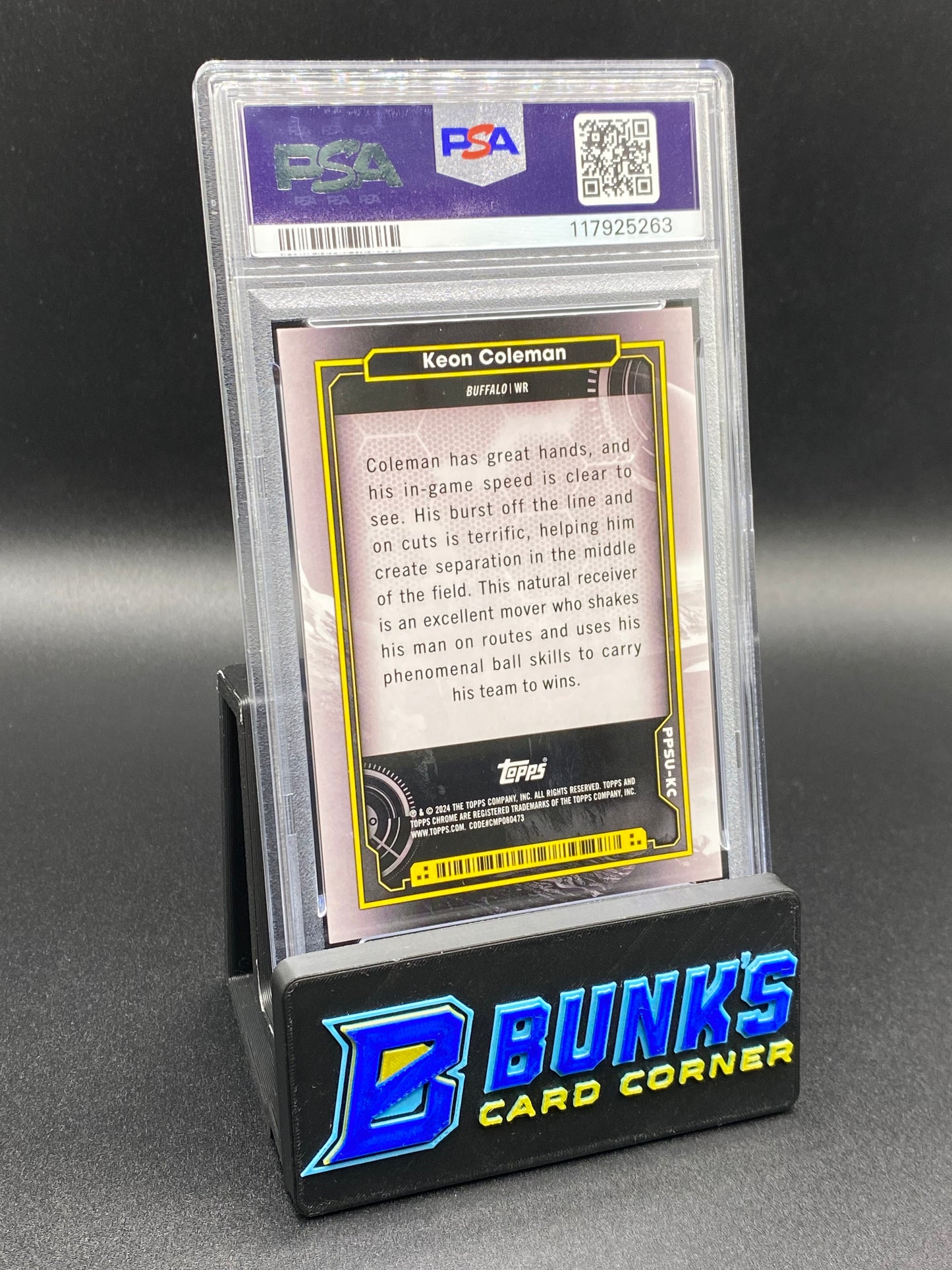 2024 Keon Coleman Planetary Pursuit Sun PSA 10