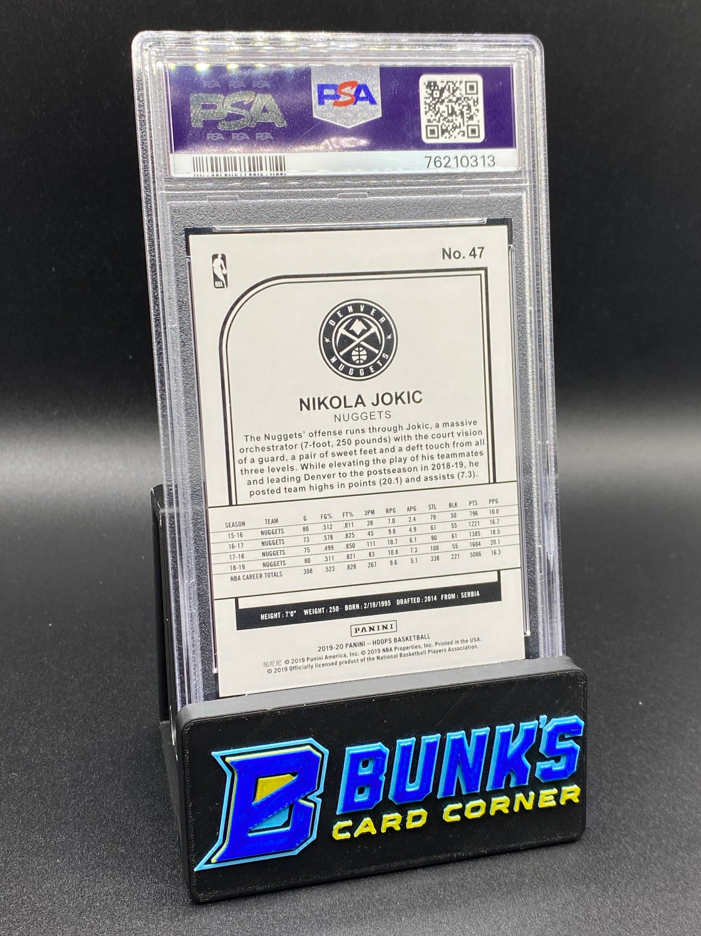 2019 Nikola Jokic Orange PSA 10 8/25