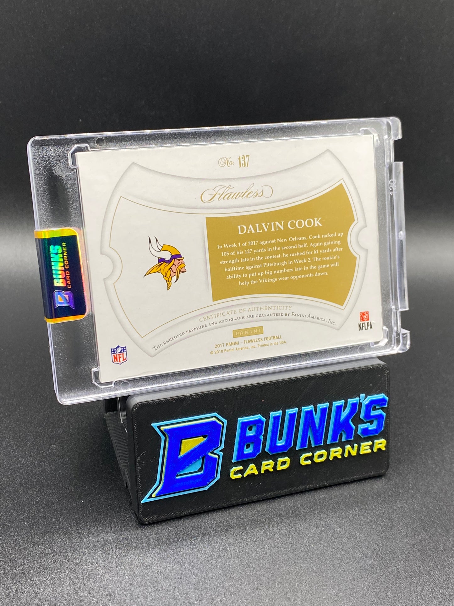 2017 Dalvin Cook Flawless Auto Real Sapphire! 6/15